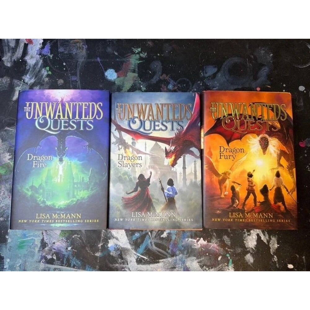 The Unwanteds Quests Books 5–7 Hardcover Lot by Lisa McMann book Lot